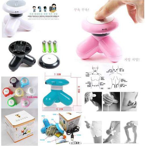 ALAT PIJAT MINI ELEKTRIK PORTABLE MASSAGER RELAKSASI TUBUH PINGGANG KEPALA PUNGGUNG LENGAN KAKI VA201