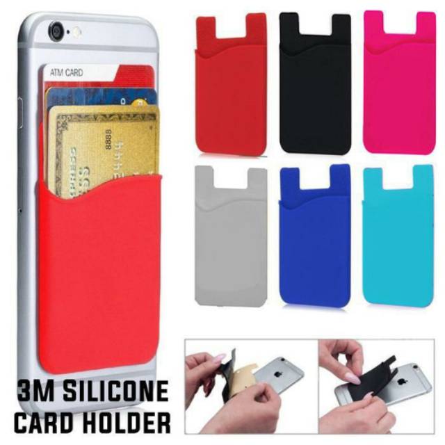 SC60 -  Silikon Card Holder Gurita HP Holder Kartu