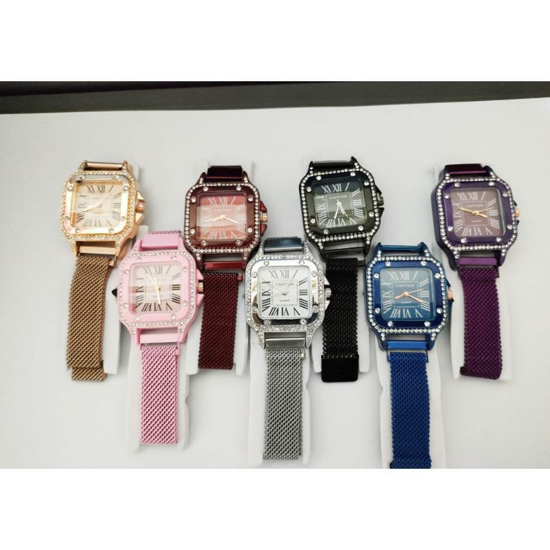 (Cod)Jam Tangan Wanita Casual Sergi Strap Magnet (Dikirim Jakarta)