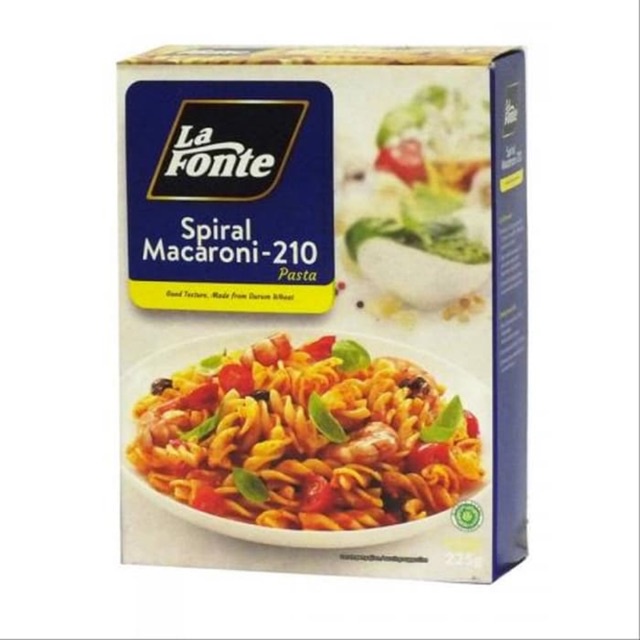 

La Fonte Spiral Macaroni 210 225gr barcode 8888900515020