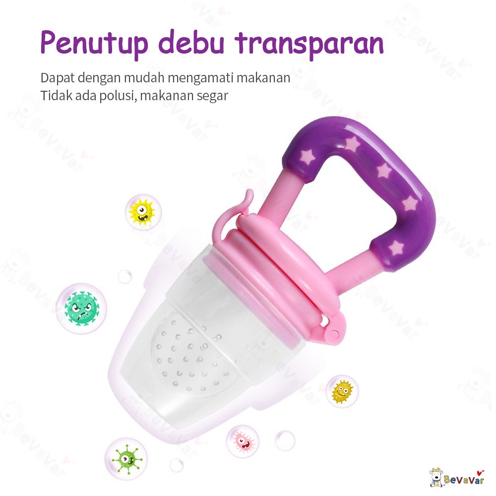 BEVAVAR Baby Fruit & Food Feeder / Empeng Buah Bayi / Dot Buah Bayi / Fruit Feeder Pacifier-5