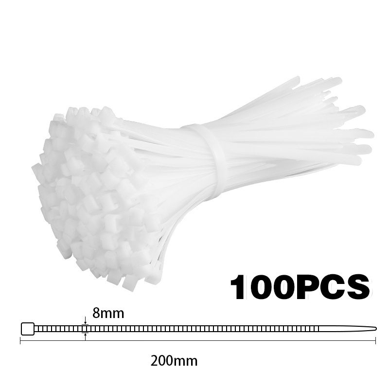【100 Pcs】Reusable Cable Ties/Releasable Kabel Tis/Kabel Ties Reusable/Nylon Cable Tie Reusable