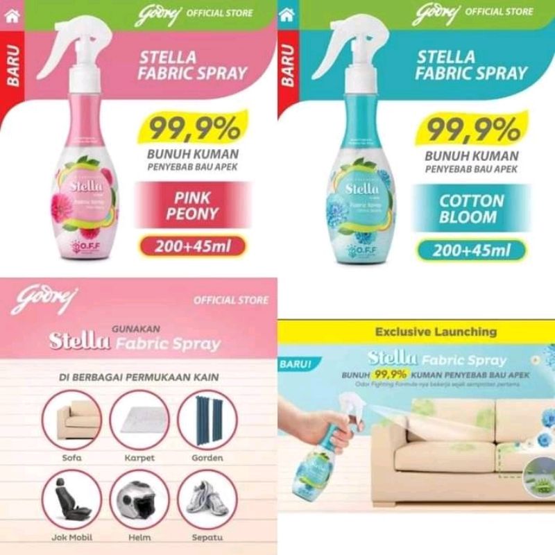 STELLA FABRIC SPRAY 200ml + 45ml
