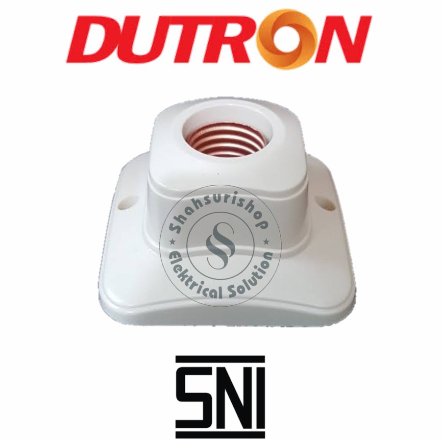 DUTRON FITTING LAMPU PLAFON OVAL DV-FPK-04-HG SARANG LAMPU TEMPEL SNI