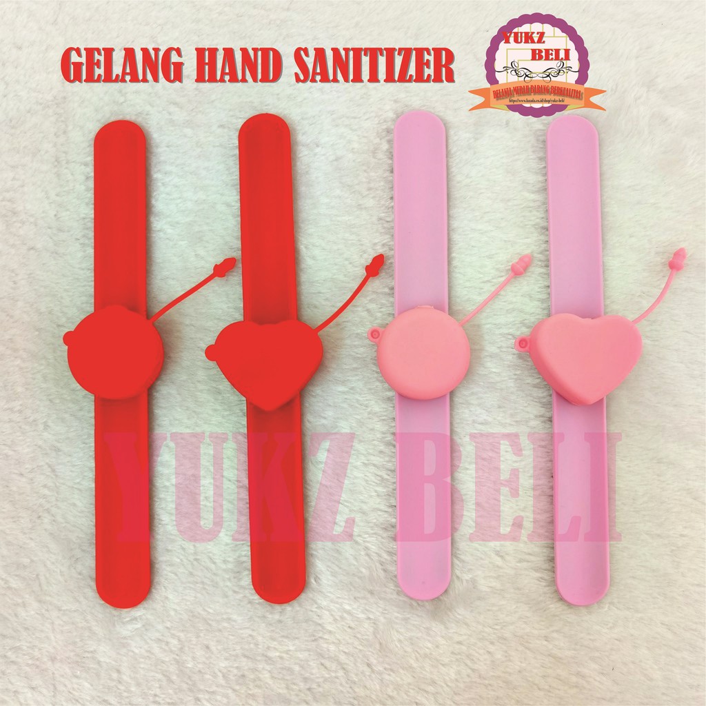 Gelang Hand Sanitizer Body Lotion Anak-Anak Dewasa / Sunscreen Lotion Wrist Band-LOVE/BULAT