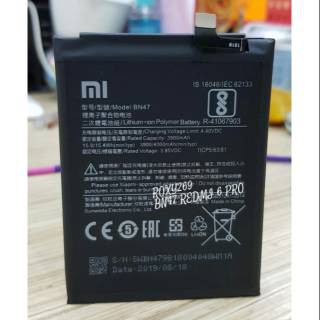 Batre Baterai Hp Xiaomi Redmi 6 6A 6 Pro BN47 Original Ori New Battery Batterai Battre Batrei Batrai