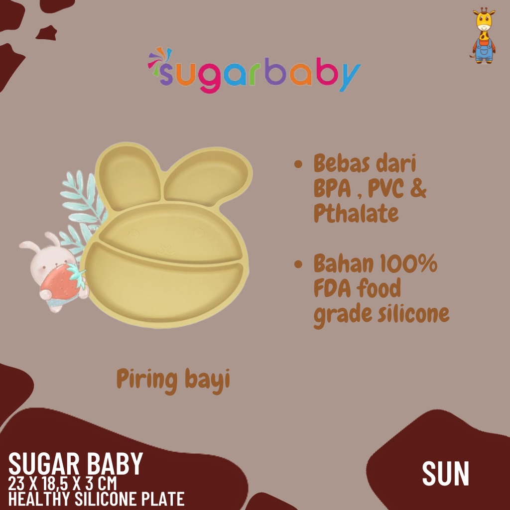 Sugar Baby Healthy Silicone Plate - Piring