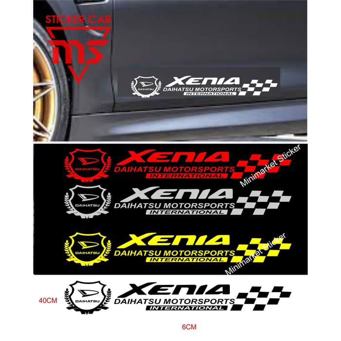 STIKER XENIA STICKER MOBIL DAIHATSU XENIA CUTTING STICKER