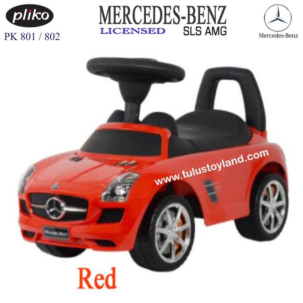 Pliko Ride On 801 802 Mercedes Benz Mainan Mobil Tanpa Aki