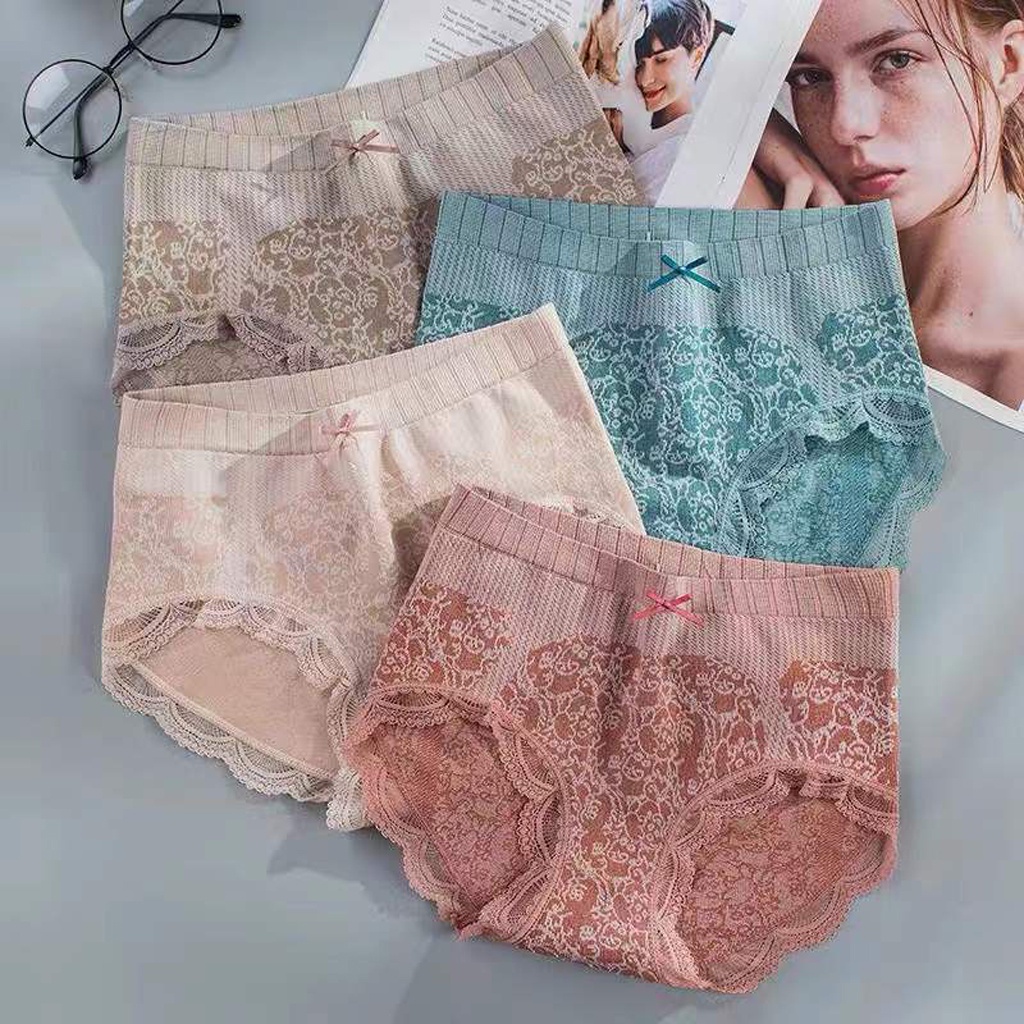 INDOMINI B081 Celana Dalam Sutra Wanita import/CD/celana dalam briefs seamless high waist elastis wanita perempuan
