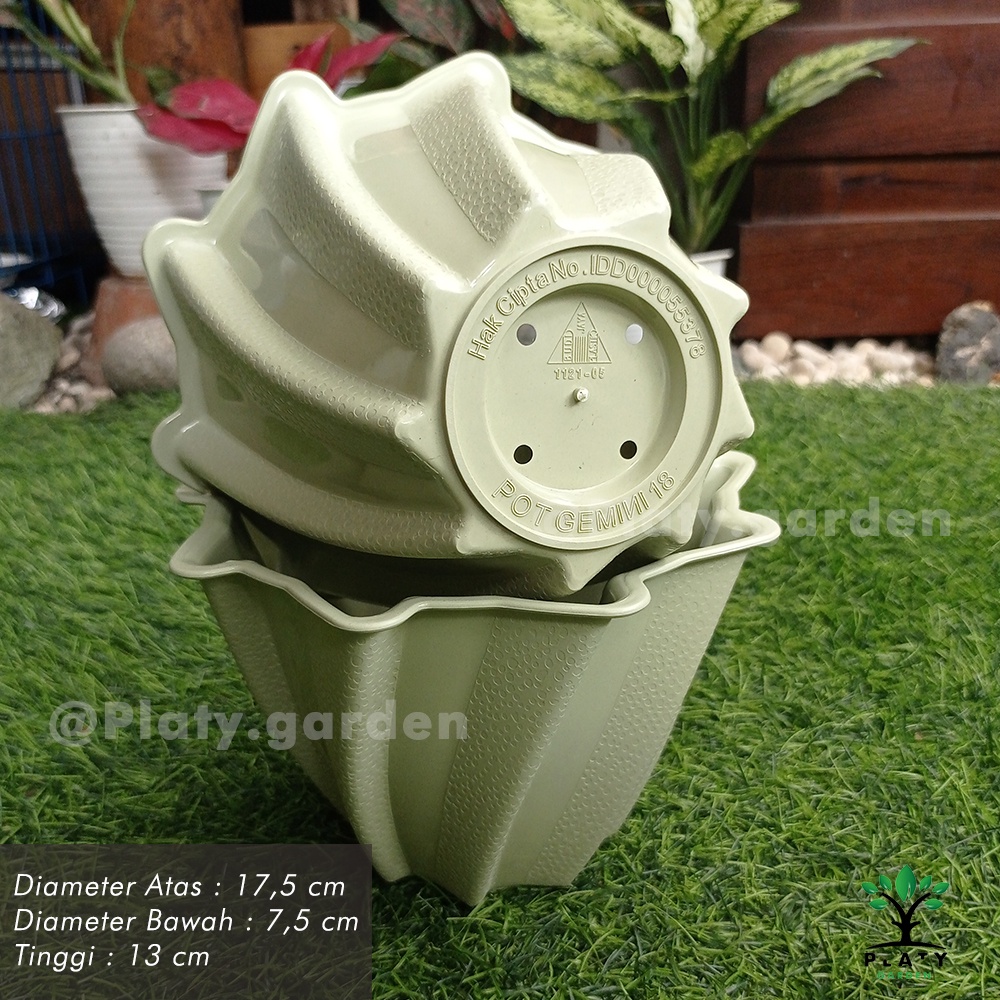 Pot Gemini 18 | Original Budi Jaya Plastik