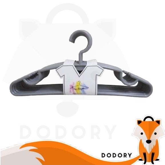 DODORY HL0366 Gantungan Baju 6 pcs Clothes Hanger Gantungan Baju Celana Hanger