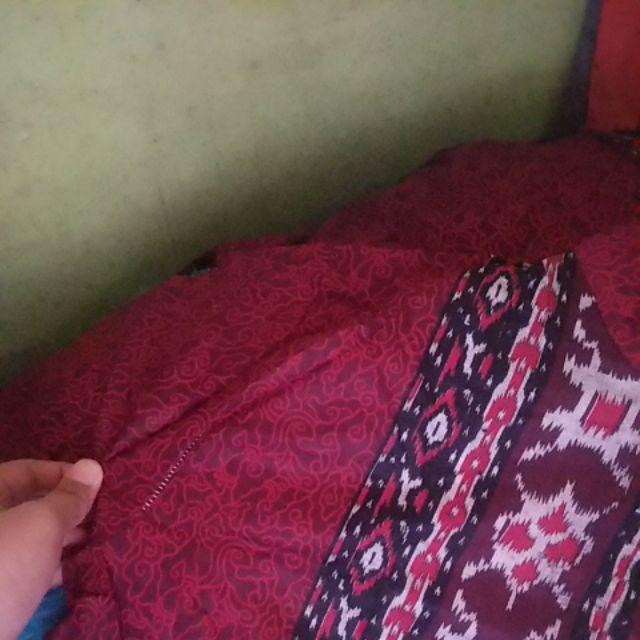 Gamis Couple Keluarga Jumbo Megamendung Merah | Batik Merah