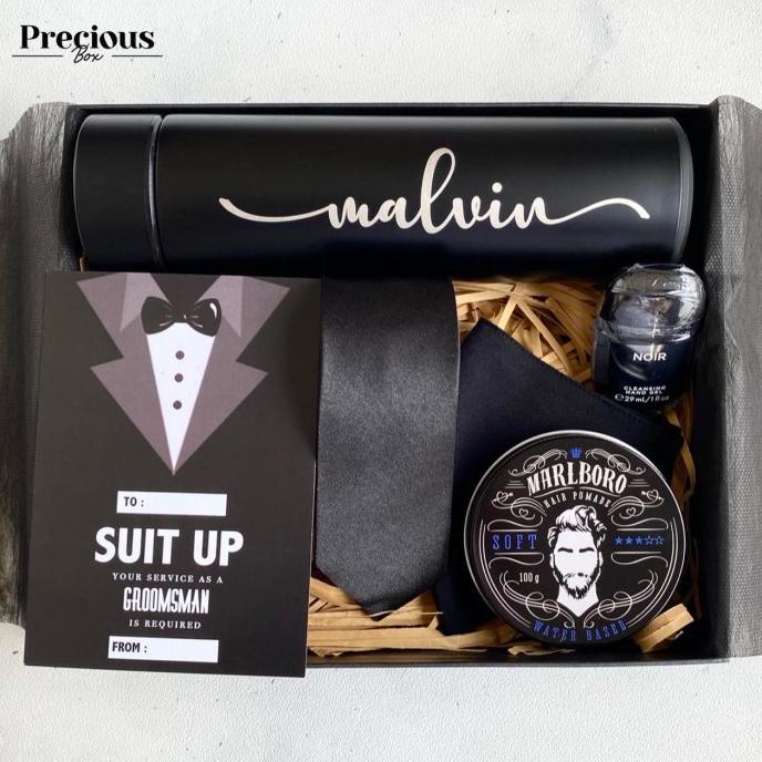

GROOMSMEN BOX B | HAMPERS PERNIKAHAN | KADO BESTMAN | HADIAH BESTMAN SCS543D3