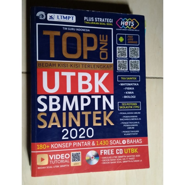 [Preloved] Buku TOP ONE Bedah Kisi-Kisi Terlengkap UTBK SBMPTN SAINTEK 2020