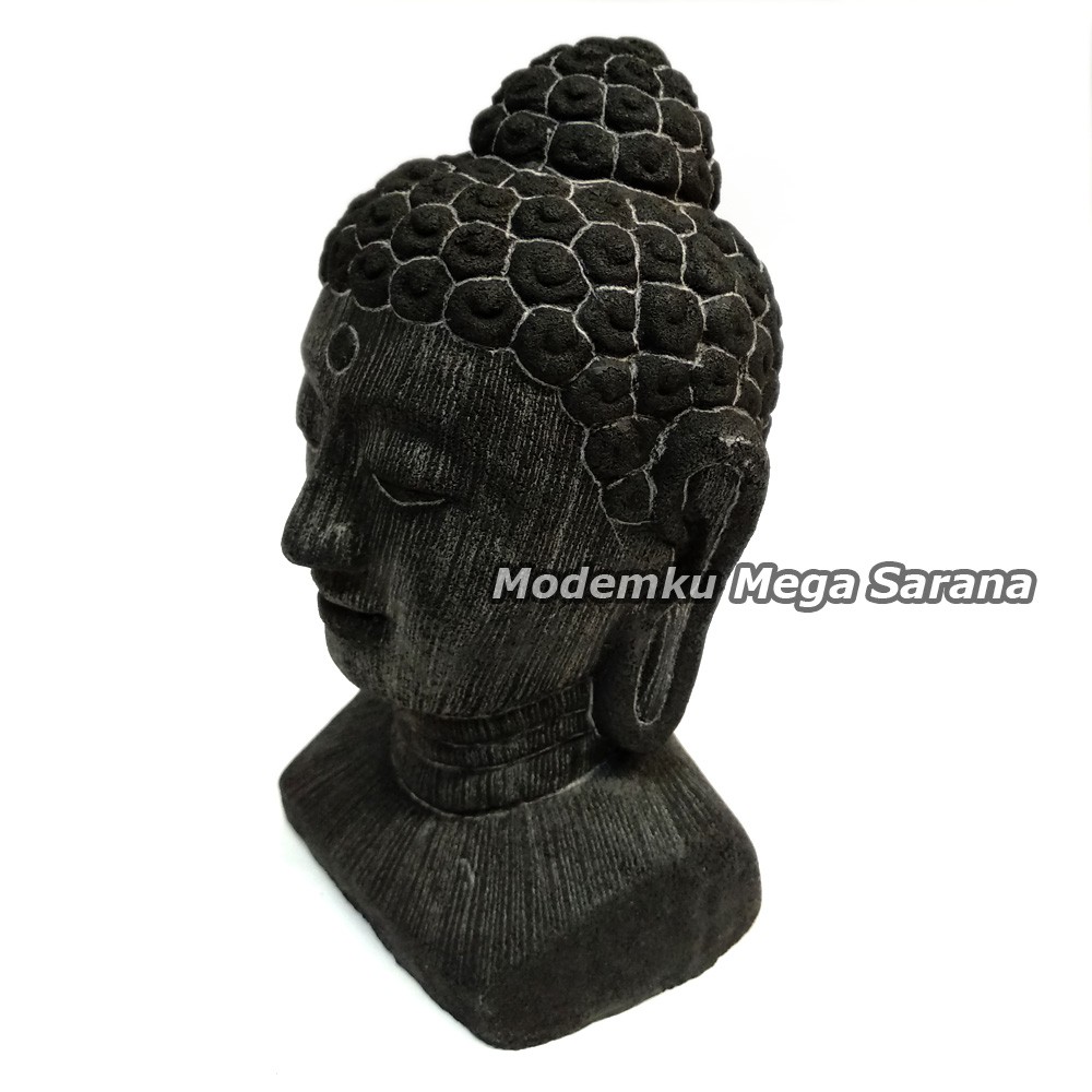 Souvenir Pajangan Patung Kepala Dewa Budha - M 9x9x16 cm