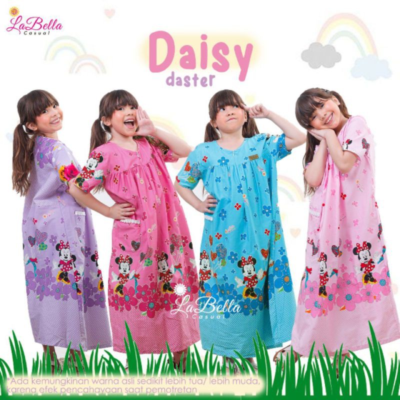 (ORI) DASTER ANAK PEREMPUAN KATUN JEPANG TWILL | DRESS BAJU TIDUR ANAK MOTIF MICKEY MOUSE 2-9 TAHUN
