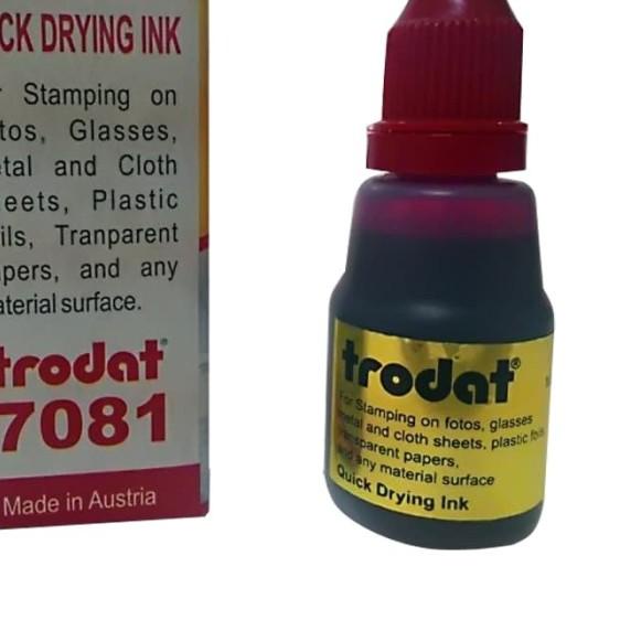 

♫ TINTA 25 ML TRODAT 7081 UNTUK MEDIA PLASTIK - MERAH ❈