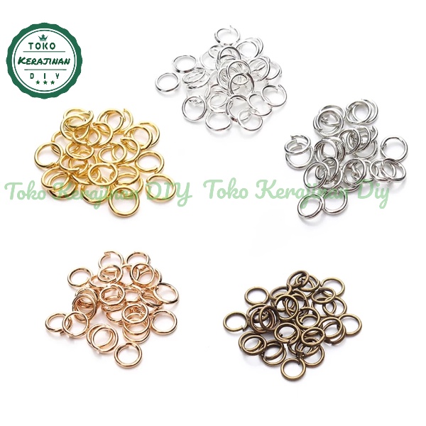 [ 144 pcs ] Ring Bulat Ring O Jump Ring Pengait Bahan Aksesoris