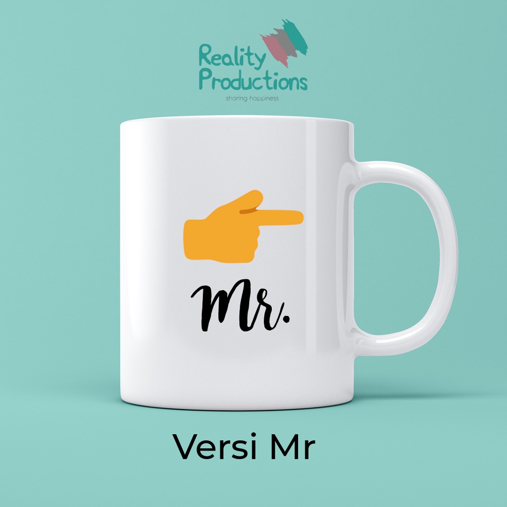 Mug Couple Mr Mrs Emoji