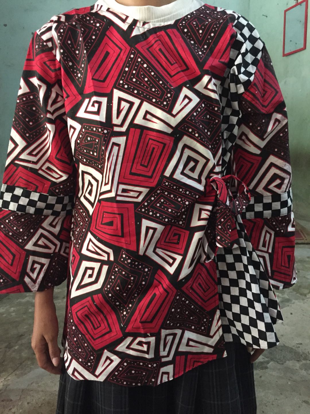 Maura Couple - Sania Ruffle Batik Couple Ori Ndoro Jowi Dnt Baju Wanita Batik Couple