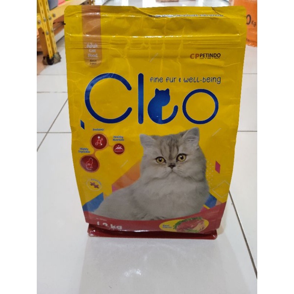 CPPETINDO Cleo beef 1,2kg makanan kucing dryfood kemasan freshpack makanan kucing adult cat 1,2kg