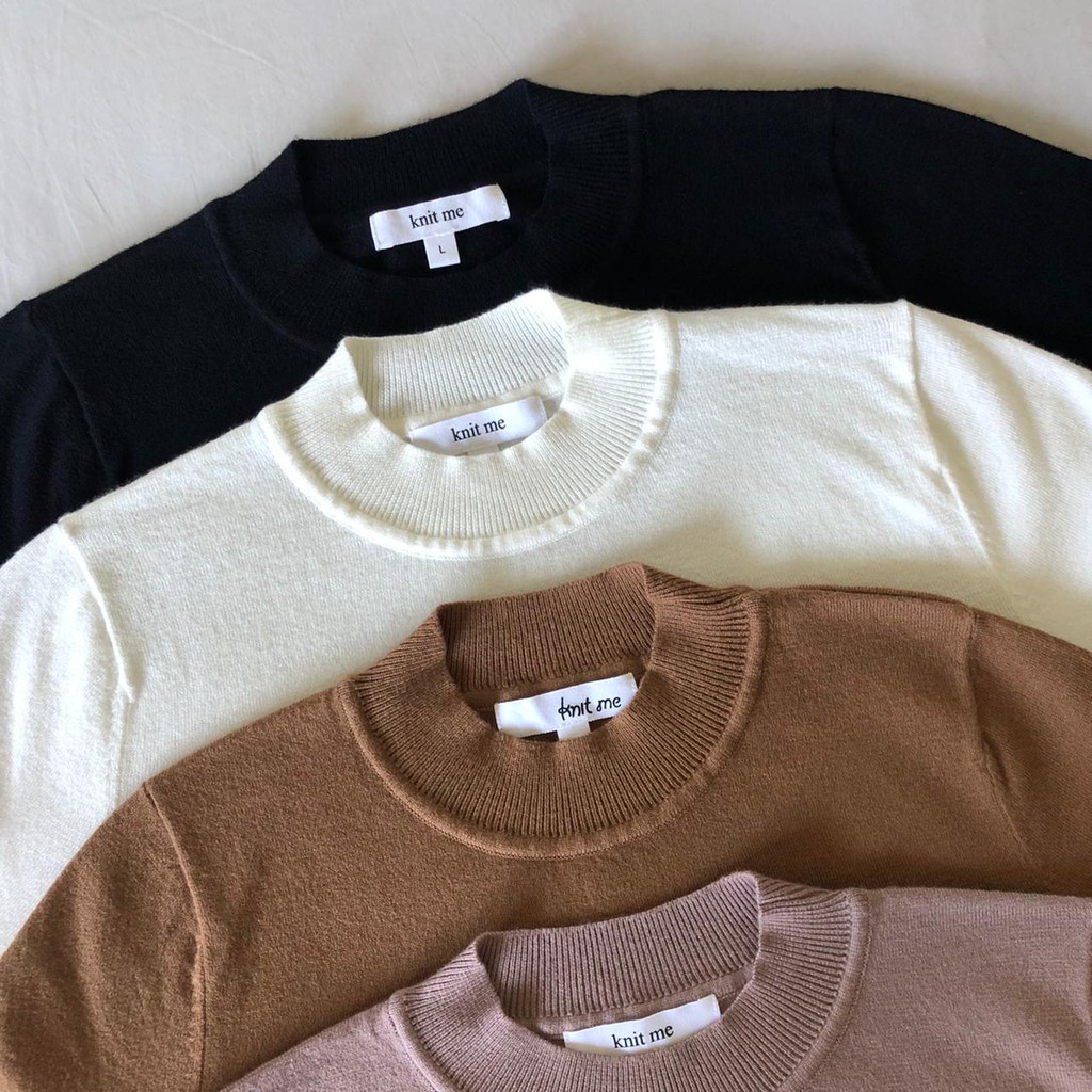 Knitme Bisera Long Sleeve pullover - inner round neck pullover