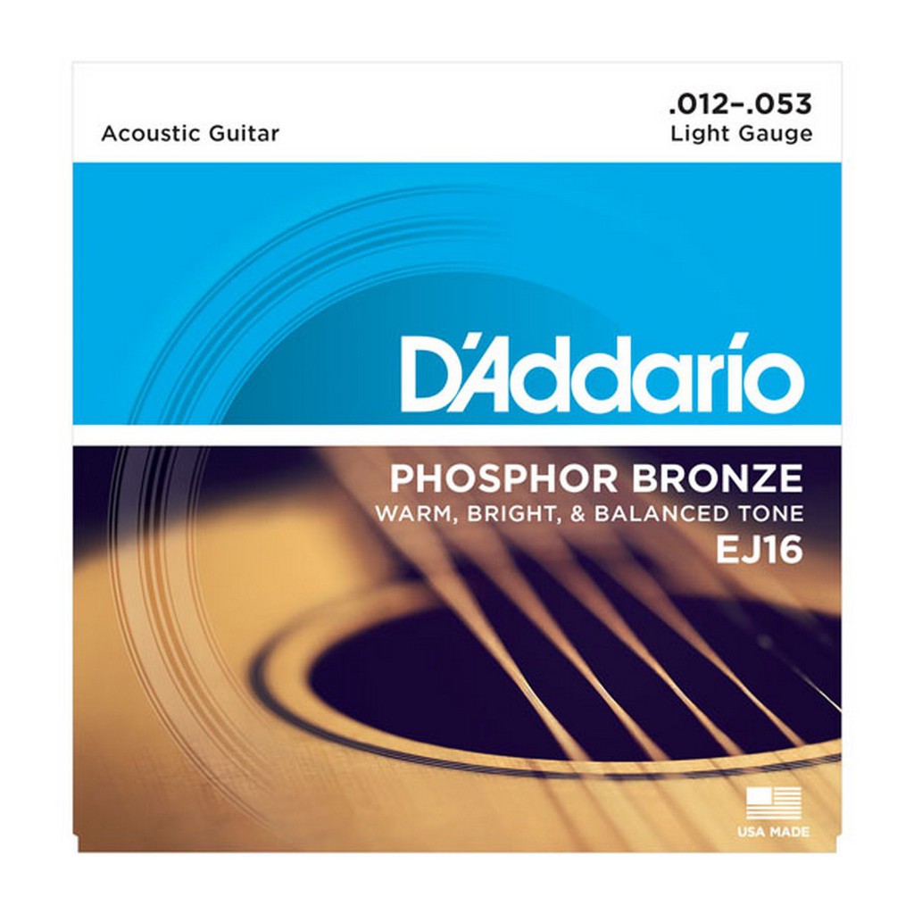 D'addario Akustik String Phosphor Bronze Senar Gitar Original EJ15 EJ16 EJ17 EJ26