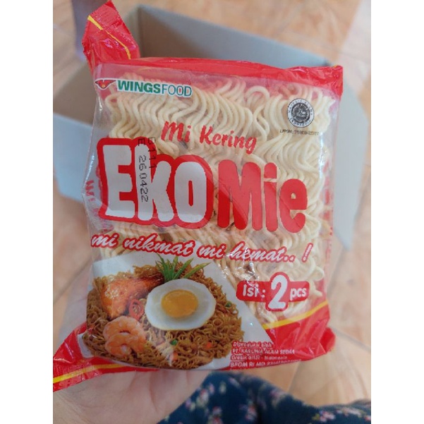 Mie Telur Cap 3 Ayam / Sakura Mie / Eko mie 120gr (isi 2 keping)