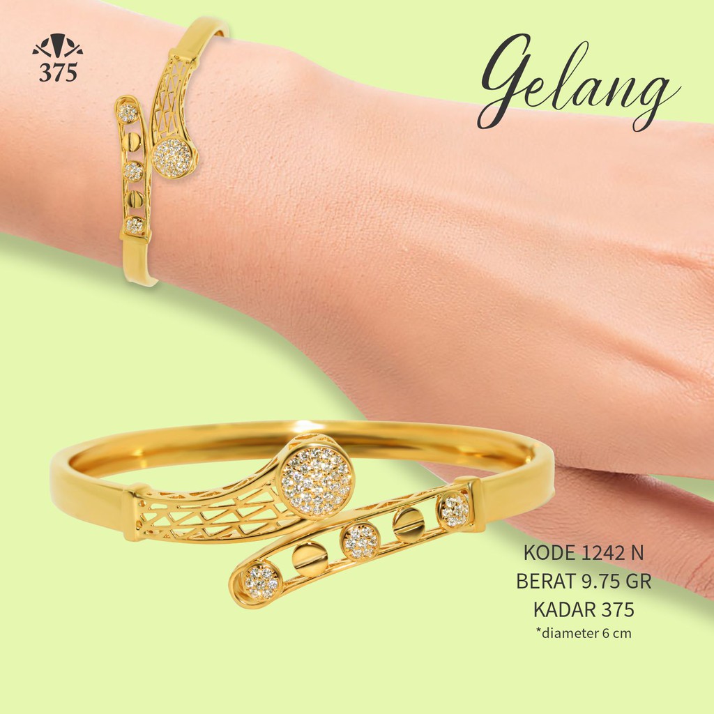 GELANG EMAS ASLI 1242 N KADAR 375