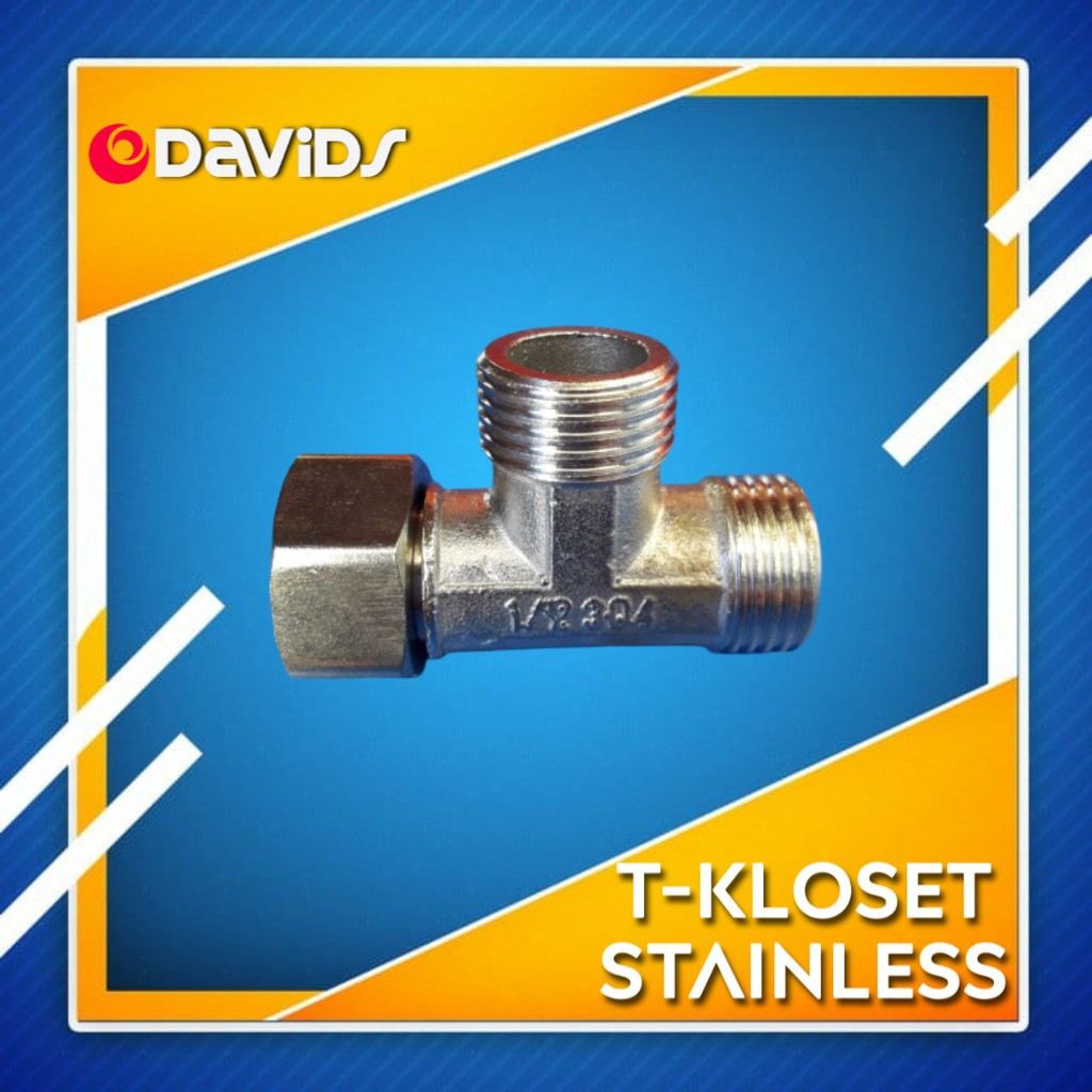 Tee T shower kloset closet stainless
