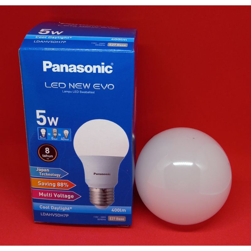 LAMPU LED NEW EVO PANASONIC 5 WATT PUTIH
