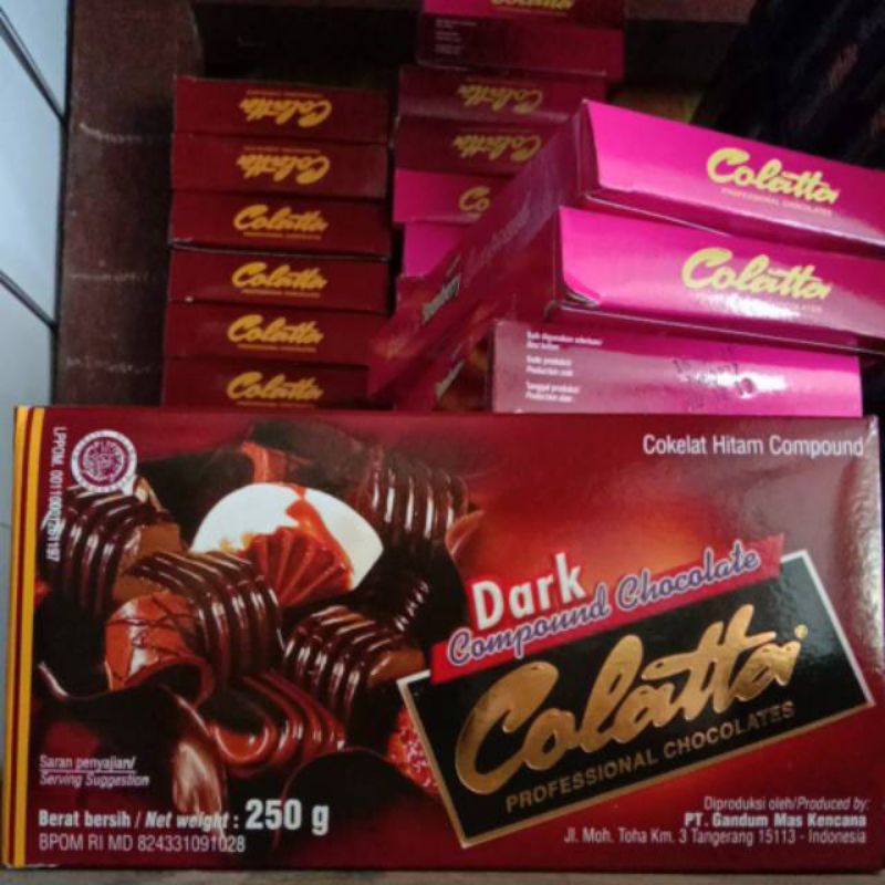 

COLATTA DARK COKLAT BATANG COKLAT COMPOUND 250G