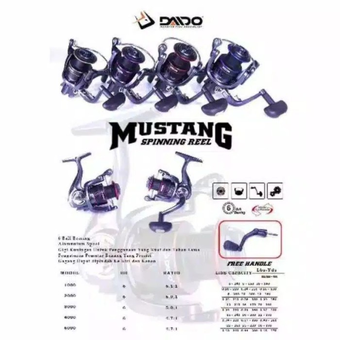 Reel Daido Mustang BMM 3000 4000 6000 - 6000