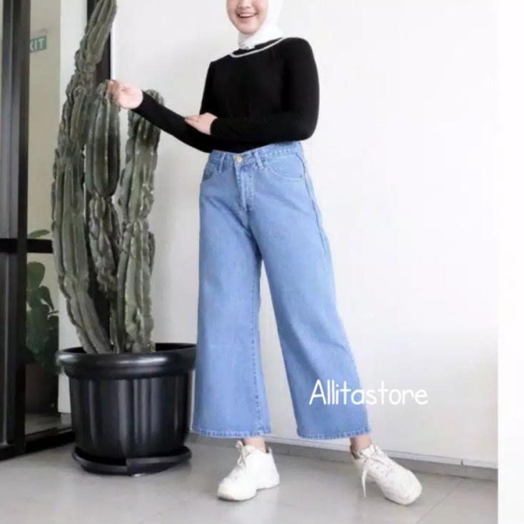 Boyfriend Kulot / Highwaist Kulot Jeans Wanita / Kulot Jeans Rawis / Kulot Jins / Kulot Tulang Rawis