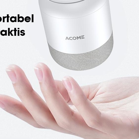 ֍ ACOME Speaker Stereo Bluetooth 5.0 TWS 5W Portable Berbahan lembut Garansi Resmi 1 thn A11 ♂