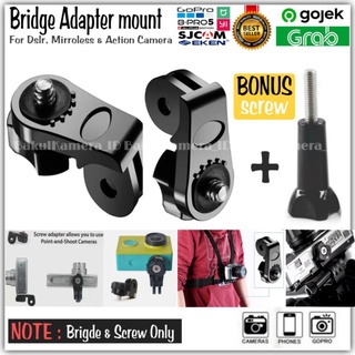 Bridge Adapter Converter Mount For GoPro / Xiaomi YI / DJI Osmo / Brica BPro / SJCAM / Akaso / Kogan 4k Action Camera