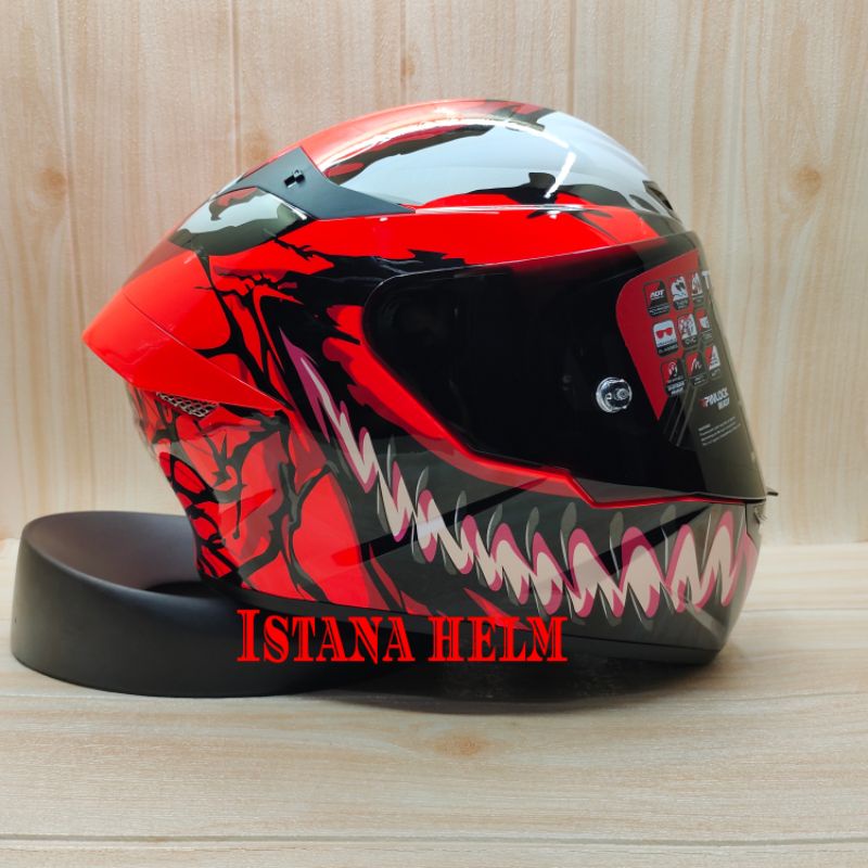 HELM KYT TT COURSE MARVEL CARNAGE  LIMITED EDITION|ORIGINAL HELMET