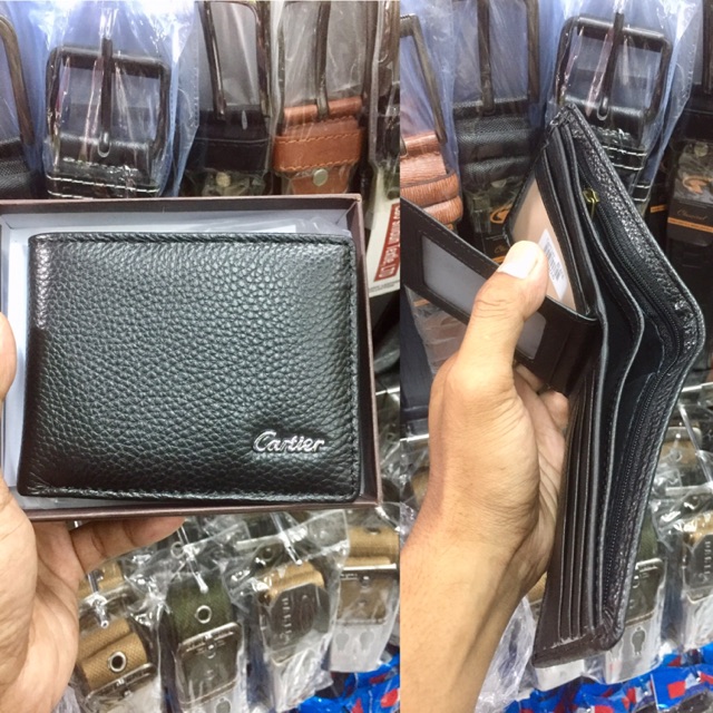 DOMPET KULIT UKURAN KECIL‼️ model lipat dua biasa bahan kulit asli Berkualitas motif jeruk/miling logo besi random merek free box #dompet #dompetlipat #dompetkulit #dompetpria