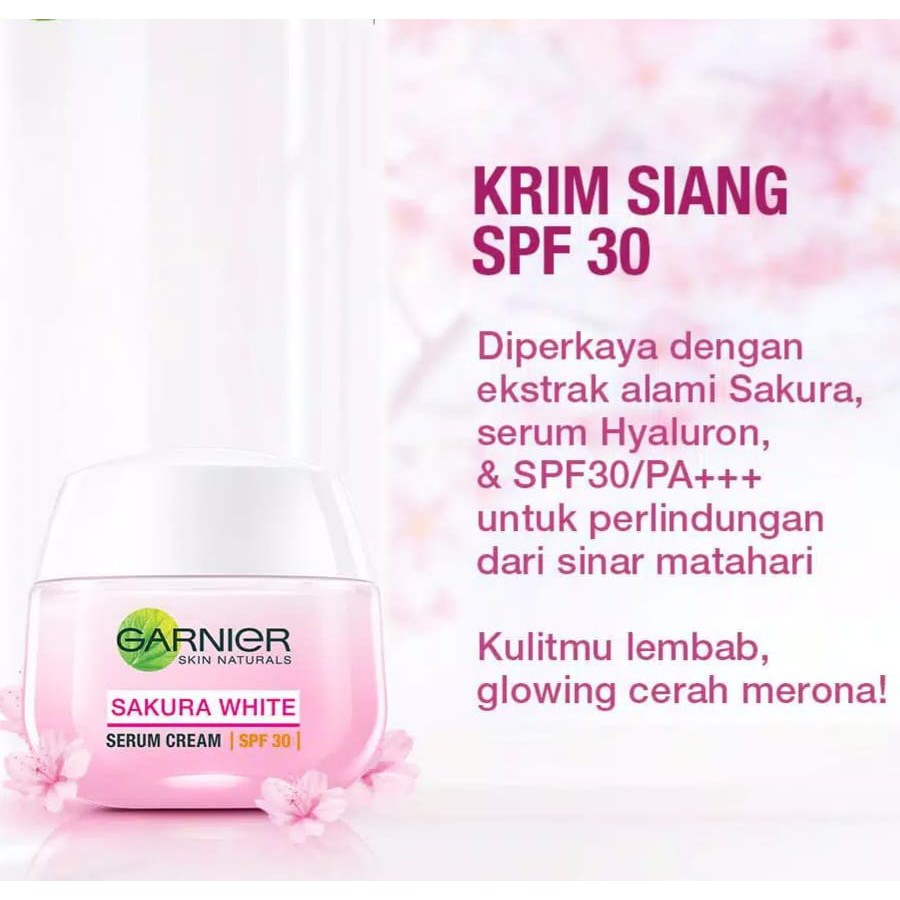 GARNIER Sakura Glow Whitening Serum Cream SPF30 50 ml