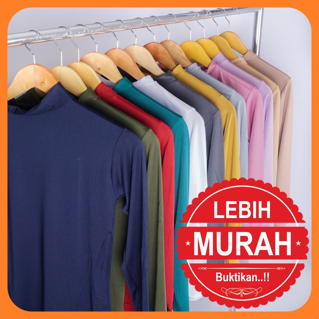 PROMO!!! Manset Baju Dalaman Spandek | All Size ILLORI (Feyza) Manset Lengan Panjang Kerah Leherl Turtleneck