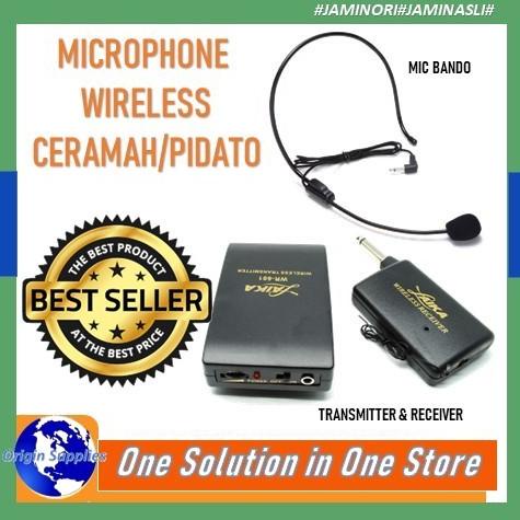 Mic Wireless Clip On Jepit Ceramah Pidato Imam / Mic Jepit Di Baju