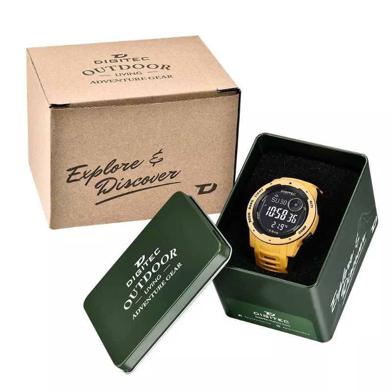 JAM TANGAN DIGITEC OUTDOOR 8100T // 8100 ABC ALTIMETER BAROMETER COMPASS