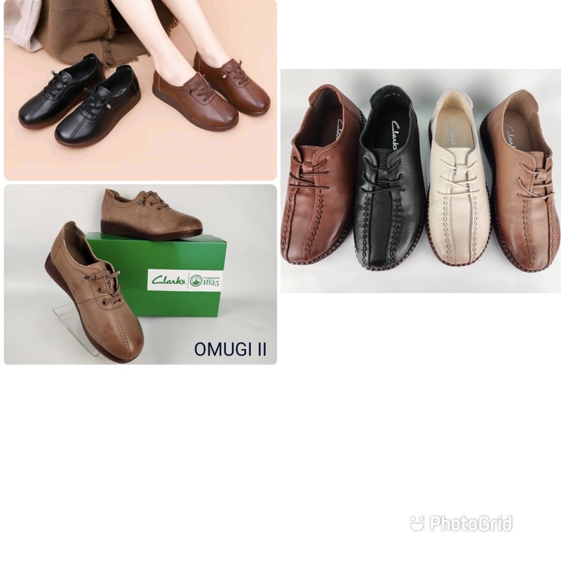 Clarks Omugi Flat shoes / Sepatu flat wanita kulit asli New Arrival