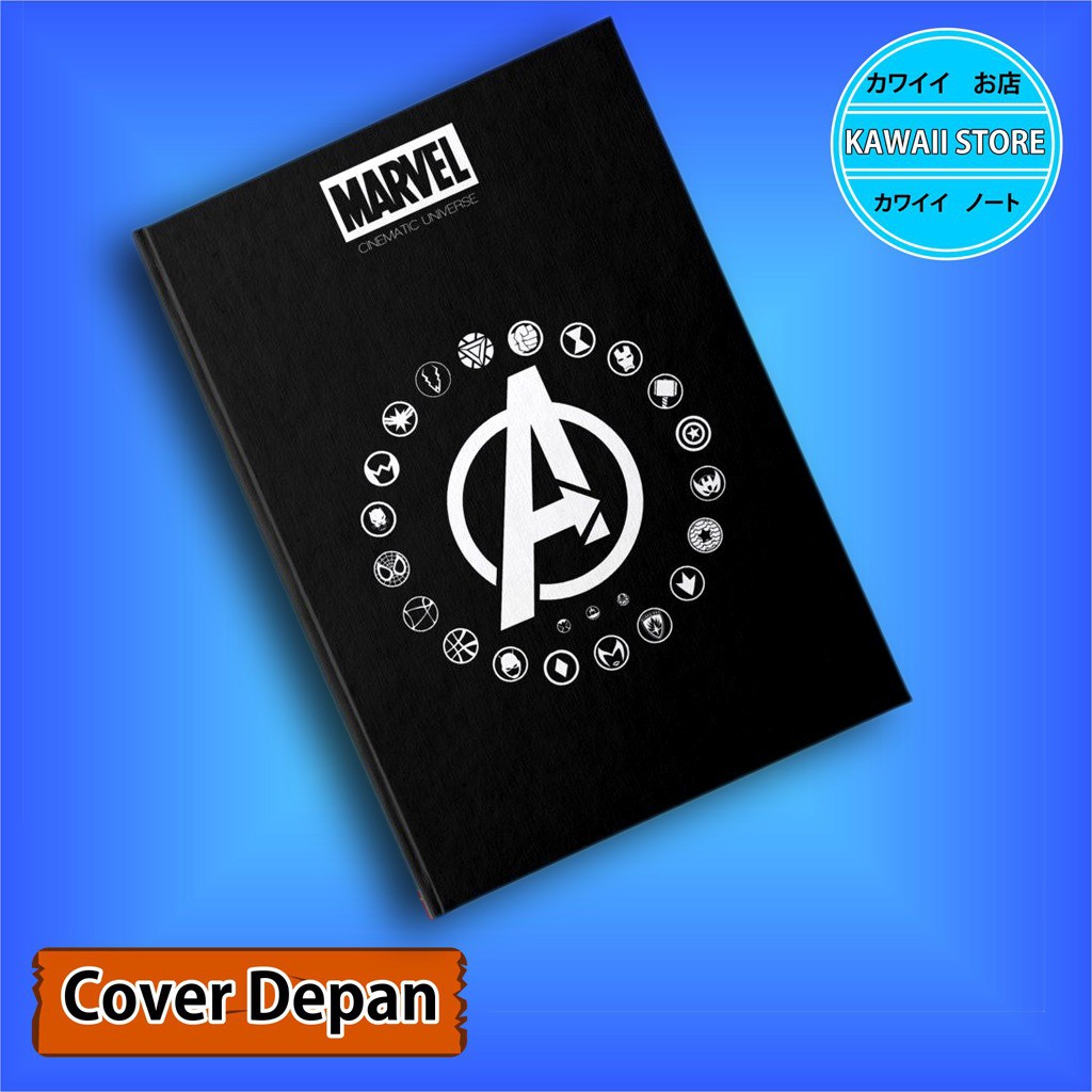 

Notebook / Pocket book Hard Cover Marvel AVENGER LOGO uk A5 & A6 / Notes Book