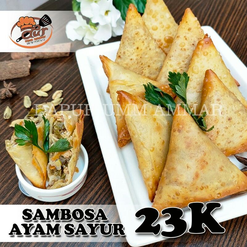 

Sambosa Ayam Sayur Original (Frozen/5pcs)