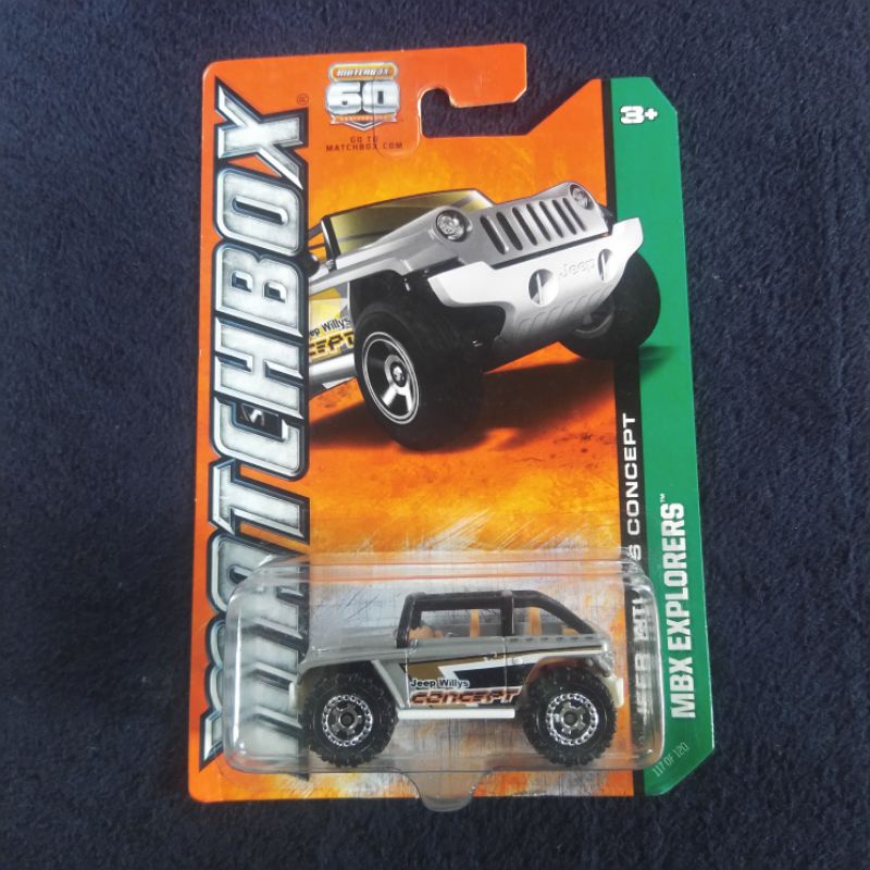 Diecast Matchbox Mbx Explorers Jeep Willys Concept Abu