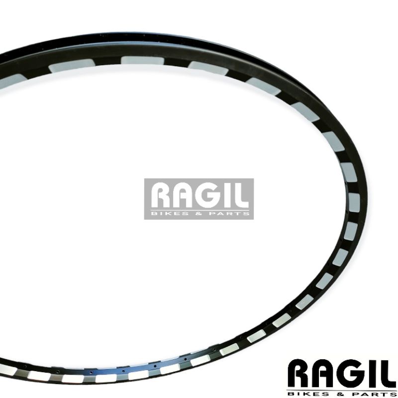 VELG SEPEDA 26 27.5 EXOTIC D-518 LUBANG 32 36 HOLE 32H 36H DOUBLE WALL ALLOY MTB FEDERAL HITAM SILVE