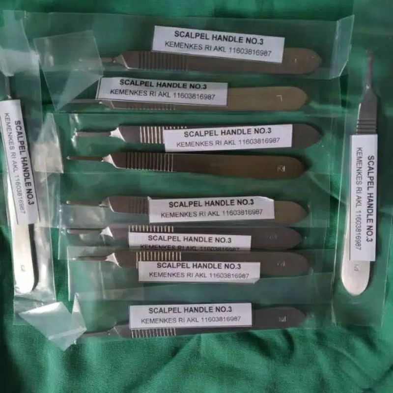 scapel handle no 3/ gagang bisturi no 3