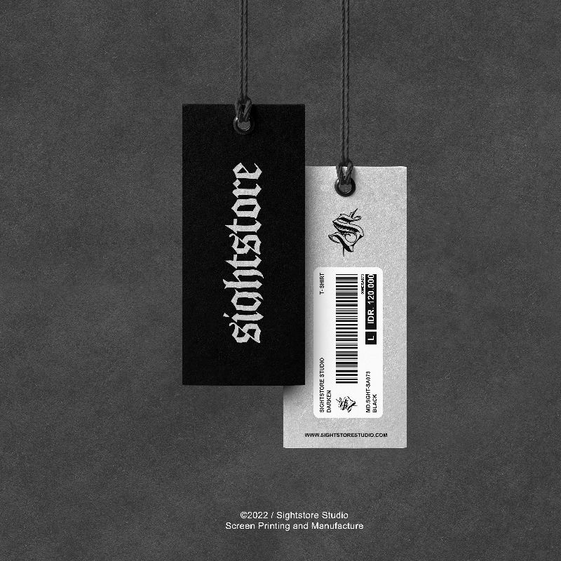 Hangtag Tebal 800gr "Customized 800gsm Hang Tags Garment Price Tag Clothing"